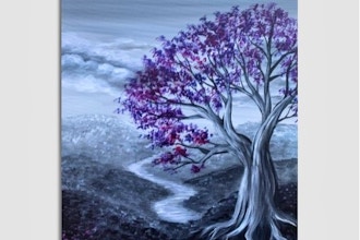 Paint Nite: Amethyst Tree